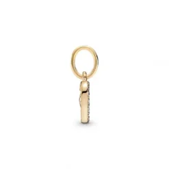 Pandora (Kette mit) Herz-Funkelnder Doppelherz Charm - 759142C01