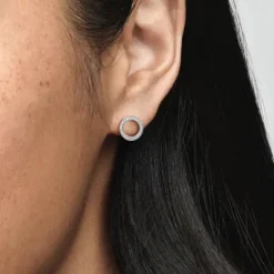Pandora Ohrringe-Funkelnder Kreis Ohrstecker - 290585CZ