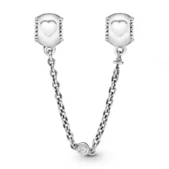 Pandora (Kette mit) Herz-Geprägte Herzen Komfortkette - 796457CZ