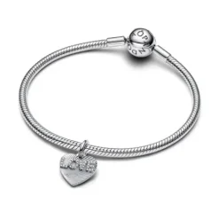Pandora (Kette mit) Herz-Gravierbarer Love Herz Charm - 793604C01