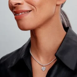 Pandora (Kette mit) Herz-Gravierbarer Love Herz Charm - 793604C01