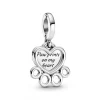 Pandora (Kette mit) Herz-Herzen & Pfotenabdruck Charm - 799360C00