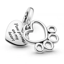 Pandora (Kette mit) Herz-Herzen & Pfotenabdruck Charm - 799360C00