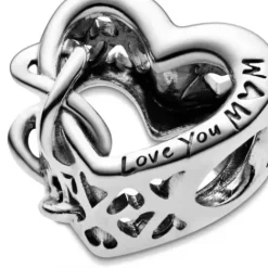 Pandora (Kette mit) Herz-Love You Mum Unendlichkeits Herz Charm - 798825C00