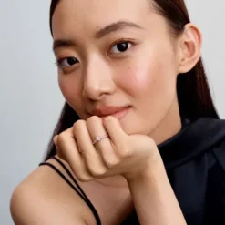 Pandora (Kette mit) Herz-ME Rosafarbenes Chakra Herz Ring - 193088C02