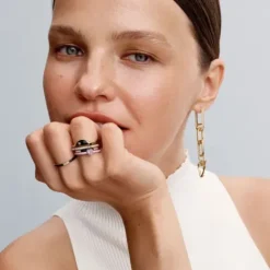 Pandora (Kette mit) Herz-ME Rosafarbenes Chakra Herz Ring - 193088C02