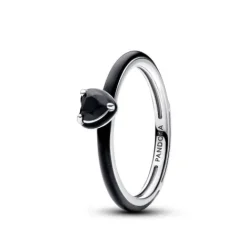 Pandora (Kette mit) Herz-ME Schwarzes Chakra Herz Ring - 193088C01