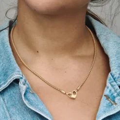 Pandora (Kette mit) Herz-Moments Studded Chain Halskette - 362451C00-45