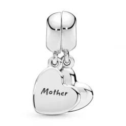 Pandora (Kette mit) Herz-Mutter und Sohn Herz Teilbarer Charm - 797777EN16