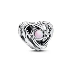 Pandora (Kette mit) Herz-Offen gearbeitetes Mama & Herz Charm - 793233C01