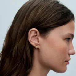 Pandora Ohrringe-Ovale Organisch Geformte & Behandelte Süsswasserzuchtperlen Ohrringe - 263295C01