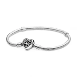 Pandora (Kette mit) Herz-Stammbaum Herzverschluss Schlangen Gliederarmband - 598827C01