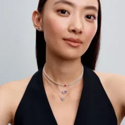 Pandora (Kette mit) Herz-Strahlenkranz Herz Ohrstecker - 293633C01