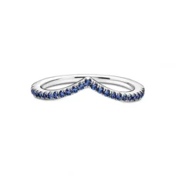 Pandora Ringe-Timeless Wishbone Funkelnder Blauer Ring - 196316C02