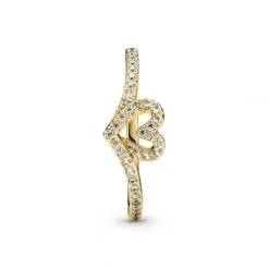 Pandora (Kette mit) Herz-Timeless Wishbone Funkelndes Herz Ring - 169302C01