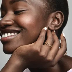 Pandora (Kette mit) Herz-Timeless Wishbone Funkelndes Herz Ring - 169302C01