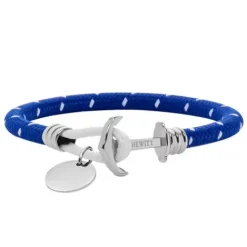 Paul Hewitt Armbänder-Anchor Bracelet Phrep Lite Silver Nylon Light Blue White