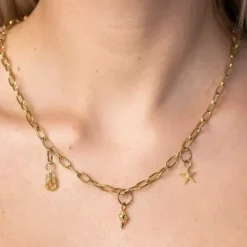 Paul Hewitt Halsketten-Charm Halskette Anchor Link Gold - PH-JE-0441