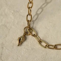 Paul Hewitt Halsketten-Charm Halskette Anchor Link Gold - PH-JE-0441