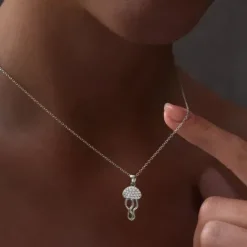 Paul Hewitt Halsketten-Jelly Fish Halskette Pure Silber Sterling - PH-JE-2071