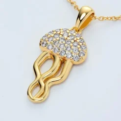 Paul Hewitt Halsketten-Jelly Fish Halskette Gold Vermeil Sterling - PH-JE-2072