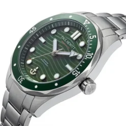 Paul Hewitt Metallarmband-Ocean Diver Silber Grün - PH-W-0465