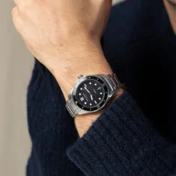 Paul Hewitt Metallarmband-Ocean Diver Silber Schwarz - PH-W-0326