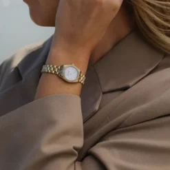 Paul Hewitt Metallarmband-Petit Soleil Round Gold Weiss - PH-W-1178