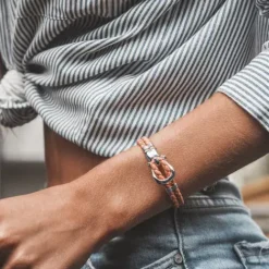 Paul Hewitt Armbänder-Phinity Shackle Bracelet Stainless Steel Apricot - PH-FSH-L-S-A