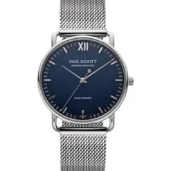 Paul Hewitt Metallarmband-Sailor Silber Blau (39 mm) - PH-W-0325