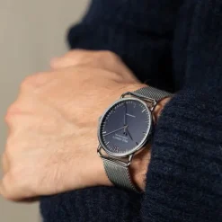 Paul Hewitt Metallarmband-Sailor Silber Blau (39 mm) - PH-W-0325