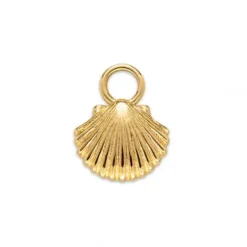 Paul Hewitt Charms/Beads-Scallop Shell Charm Gold - PH-JE-0435
