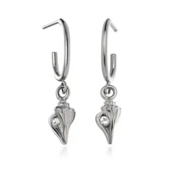 Paul Hewitt Ohrringe-Sea Shell Hoops Ohrringe Silber - PH-JE-0643