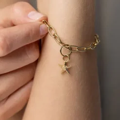 Paul Hewitt Charms/Beads-Starfish Charm Gold - PH-JE-0426