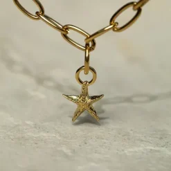 Paul Hewitt Charms/Beads-Starfish Charm Gold - PH-JE-0426