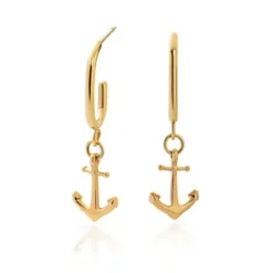 Paul Hewitt Ohrringe-The Anchor II Hoops Ohrring Gold - PH-JE-1243