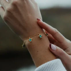 Paul Hewitt Armbänder-Turtle Armkette Aquamarine Gold - PH-JE-1577