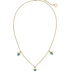 Paul Hewitt Halsketten-Turtle Halskette Aquamarine Gold - PH-JE-1580