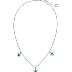 Paul Hewitt Halsketten-Turtle Halskette Aquamarine Silber - PH-JE-1582