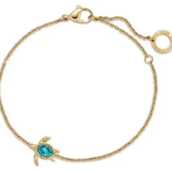 Paul Hewitt Armbänder-Turtle Mono Armkette Aquamarine Gold - PH-JE-1589