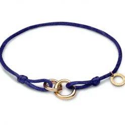 Paul Hewitt Armbänder-Waves Colour Armband Gold Marineblau - PH-FB-0290