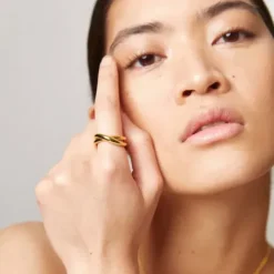 Paul Hewitt Ringe-Waves Twisted Ring Gold