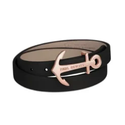 Paul Hewitt Armbänder-Wrap Bracelet North Bound Rose Gold Black - PH-WB-R-2
