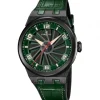Perrelet Lederarmband-Turbine Carbon Forest Green - A4065/4