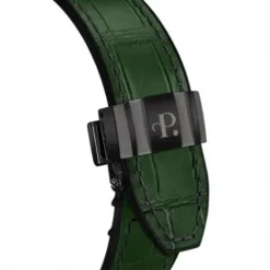 Perrelet Lederarmband-Turbine Carbon Forest Green - A4065/4