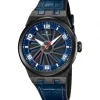 Perrelet Lederarmband-Turbine Carbon Midnight Blue - A4065/2