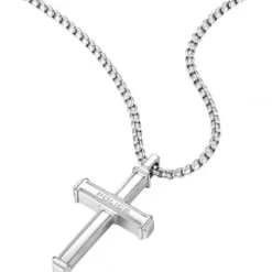 Police (Kette mit) Kreuz-Eden II Halskette - PEAGN0008901
