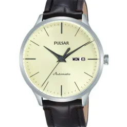Pulsar Lederarmband-Automatik - PL4035X1