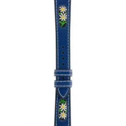 Rhein Fils Uhrenarmbänder-Michel Jordi Edelweiss Blau Schwarz - BR1991.23