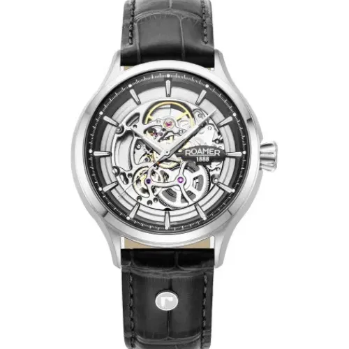 Roamer Lederarmband-Competence Skeleton IV - 101984 41 85 05